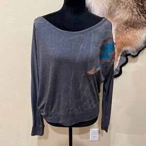 Lightning Glitter Off Shoulder‎ Tee